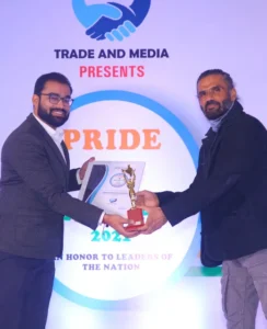 Reward For Leading Our Students Team FDES Got This Award From Bollywood Actor Suniel Shetty