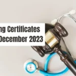 FMGE Passing Certificates Distribution December 2023